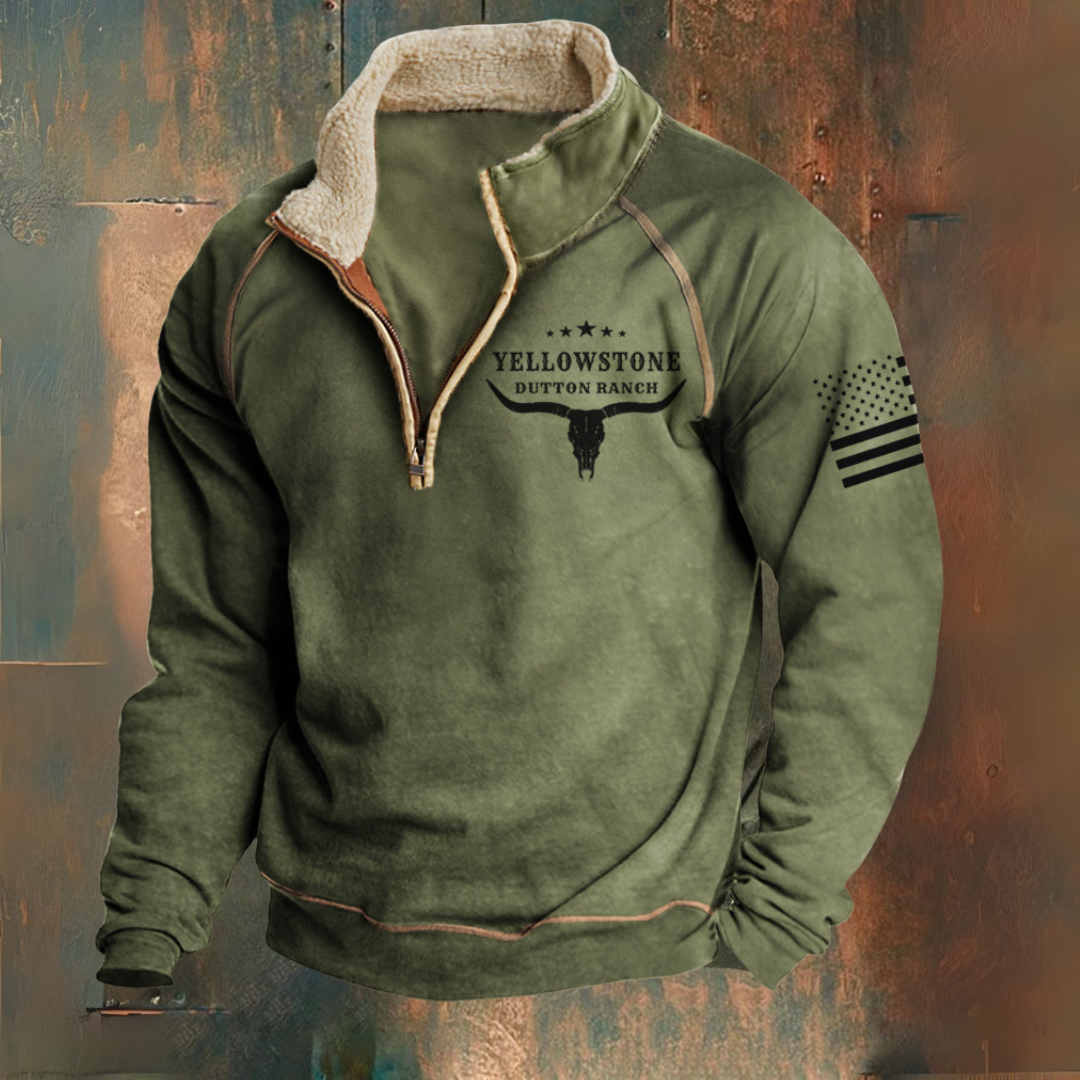 Comfortable Half-Zip Western Style