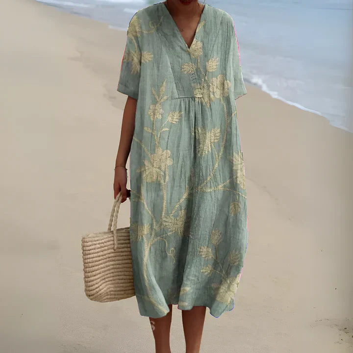 Saskia - Chic Summer Breeze Printed Dress