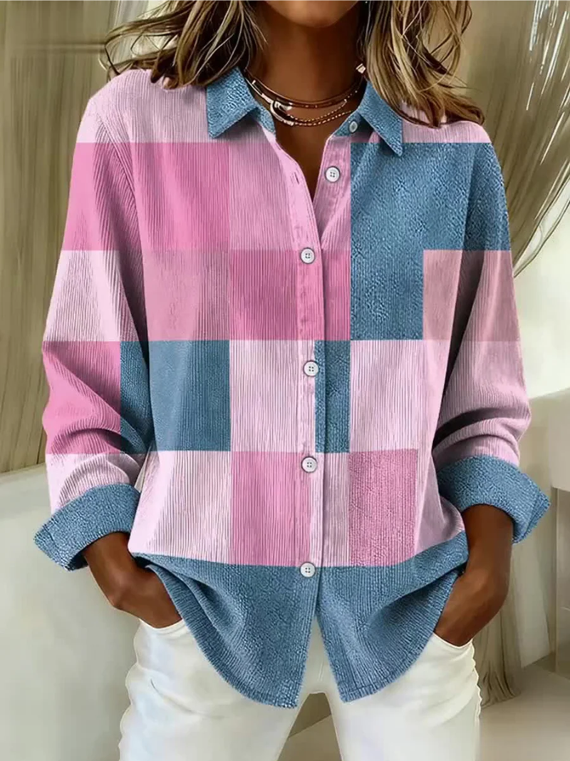 Nora - Busy Blouse, Soft Hoodie Material