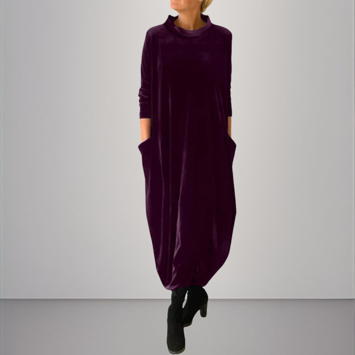 Velvet Elegant Maxi Dress