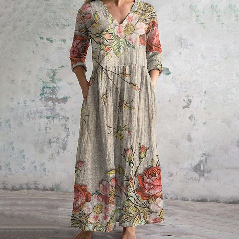 Xiana - Vintage Floral Dress