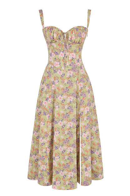 Oakley - Elegant French Style Belted Strap Dress