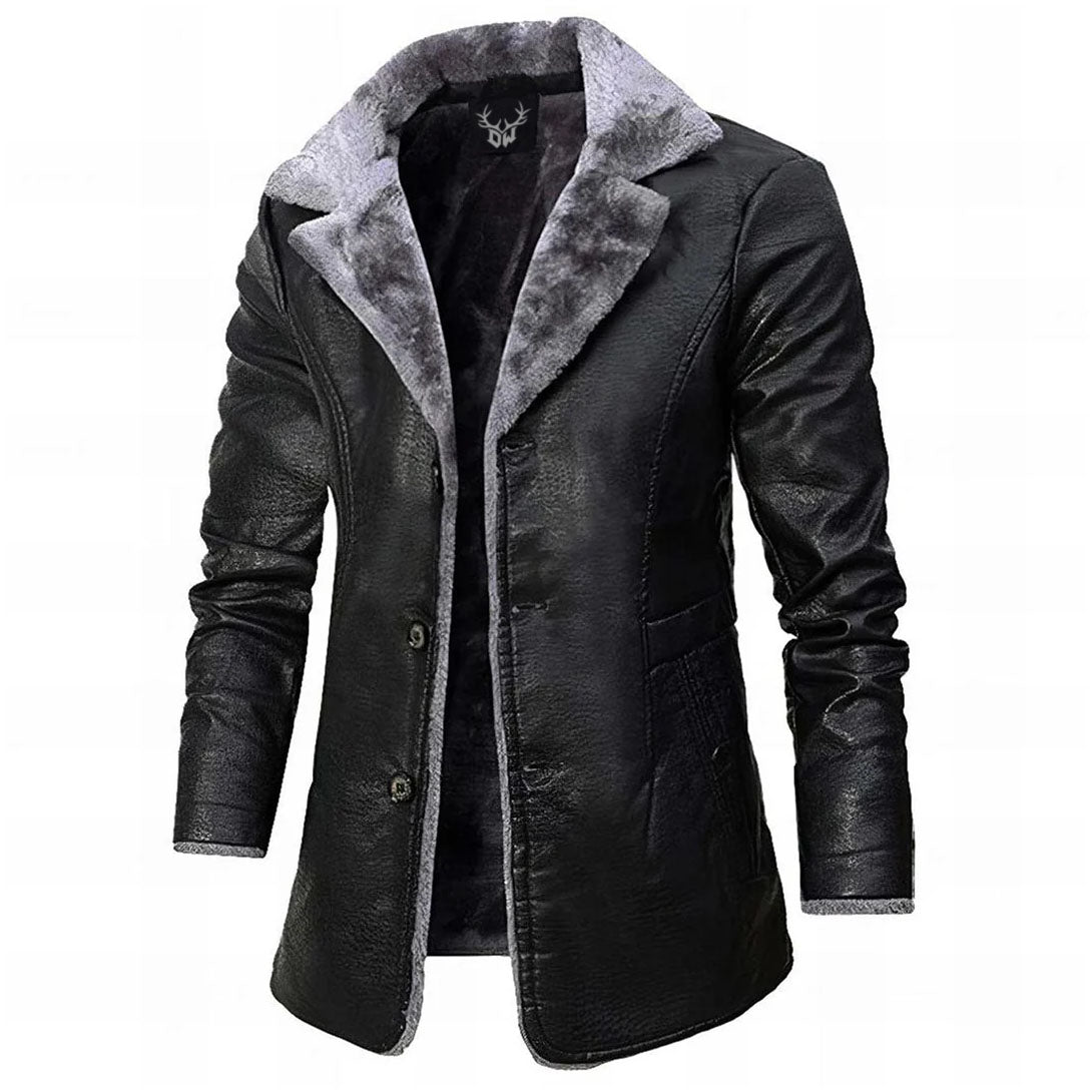 Elegant And Casual Leather Jacket For Men
