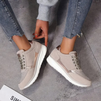 Vulcanized Platform Sneakers For Women