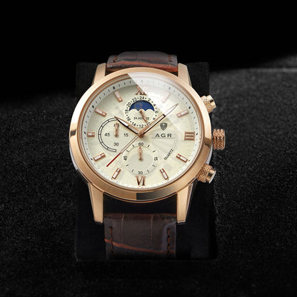 Luxury Quartz Watch Made of Leather
