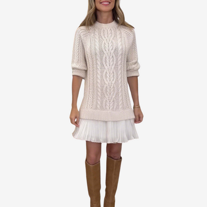 Gaelle Knit Sweater Dress