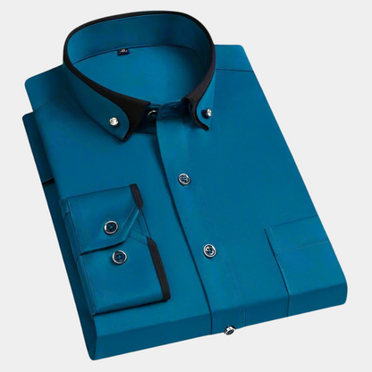 Classic Men's Long-Sleeved Shirt