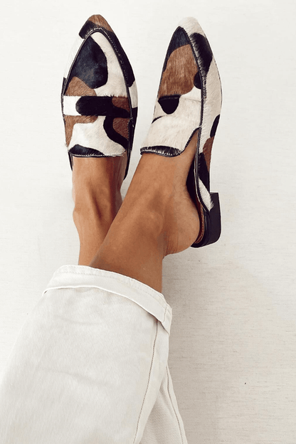 Mary | Animal Print Loafers