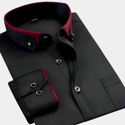 Classic Men's Long-Sleeved Shirt