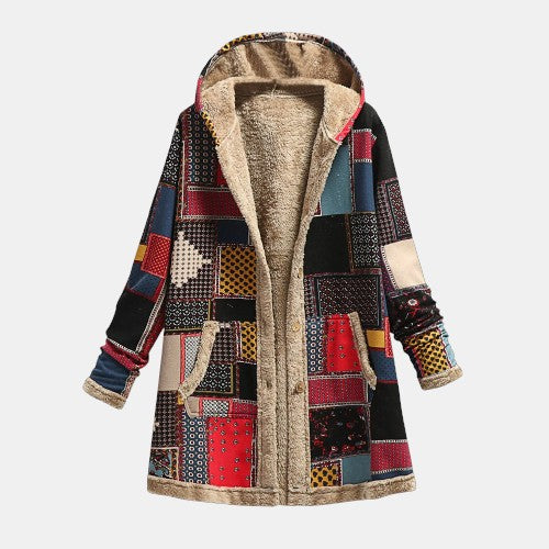 Jade | Vintage Patchwork Fleece Jacket