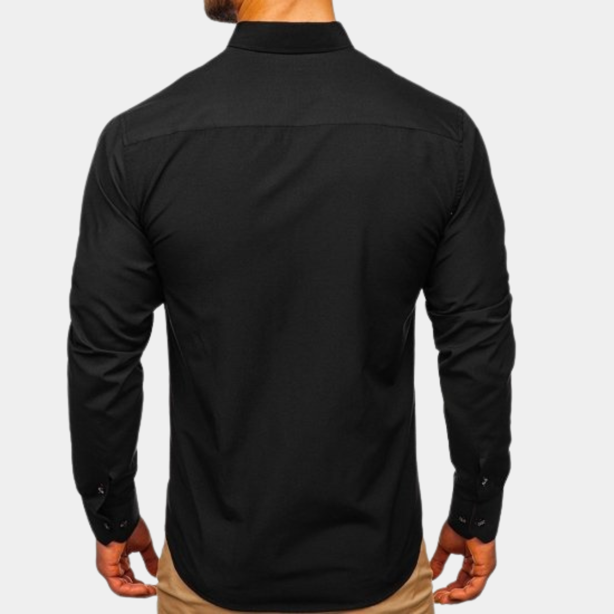 Classic Men's Long-Sleeved Shirt