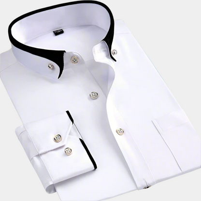 Classic Men's Long-Sleeved Shirt