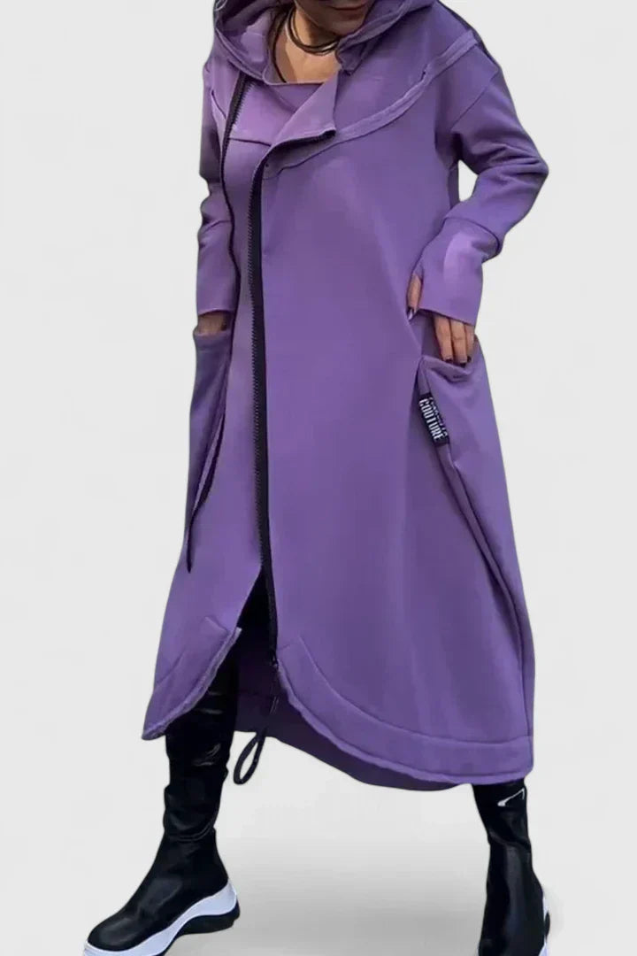 Jessamine - Side Zip Hooded Cardigan