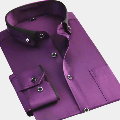 Classic Men's Long-Sleeved Shirt