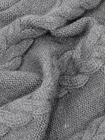 Valéria | Long Winter Cable-Knit Sweater