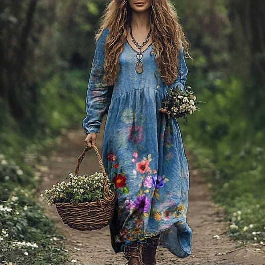 Fiona - Vintage Floral Dress