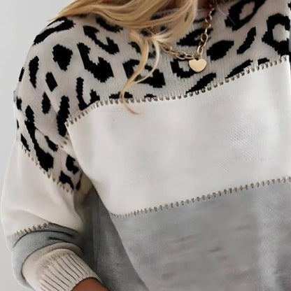 Ophélie - Elegant Leopard Print Sweater