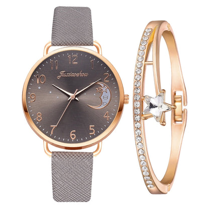 Watch With Moon Transmission And Bracelet Set