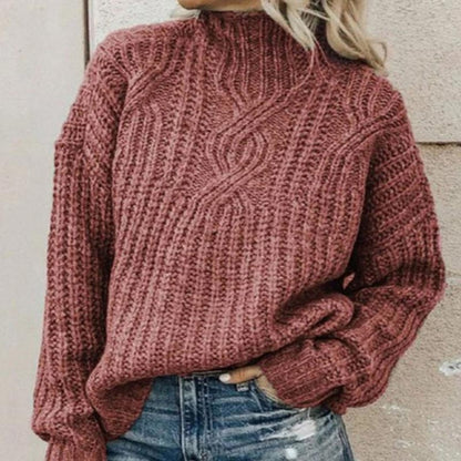 Anna – Elegant Cable-Knit Sweater