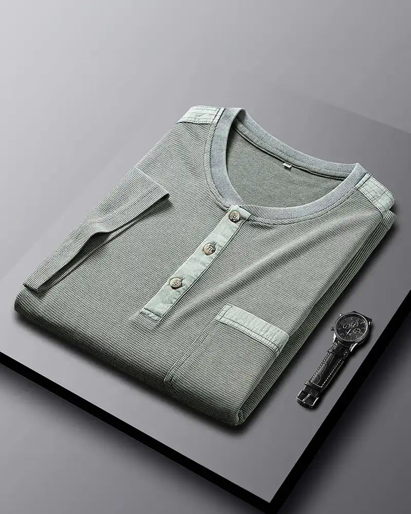 Dionos Waffle Knit Henley