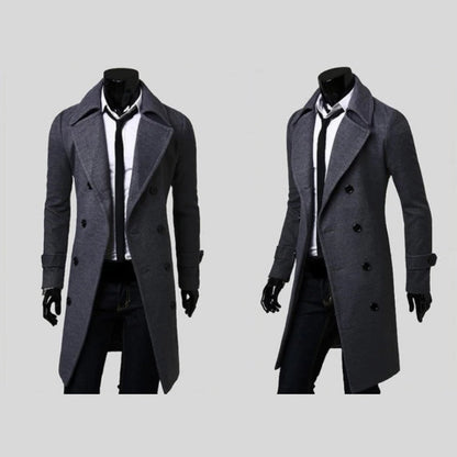 Double-Buttoned Wool Coat
