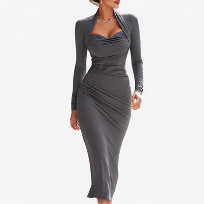 Raphaële Long Fitted Dress