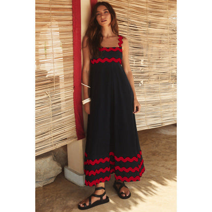 Jovie - Sleeveless Floral Printed Loose Dress