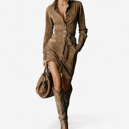 Betty Camel Dress