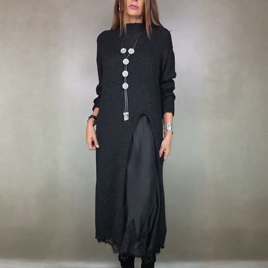 Laluna Long Sweater with Dress