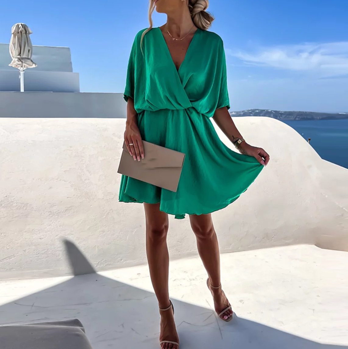 Lennon - Chic Summer High Waist Mini Dress