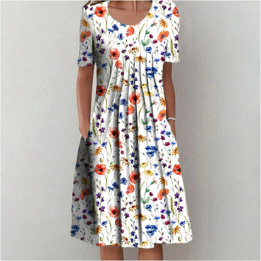 Leilani - Summer Bloom Ruffle Party Dress
