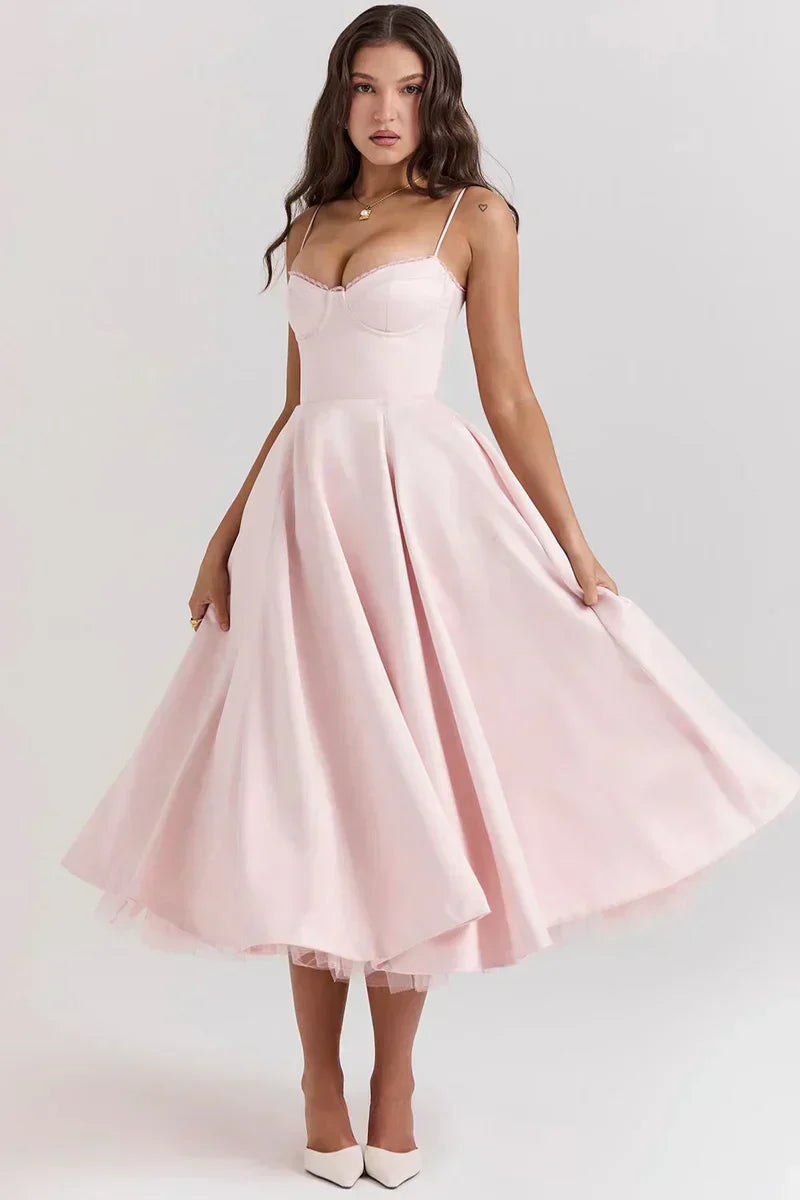 Minerva - Luxury Spaghetti Strap Princess Dress