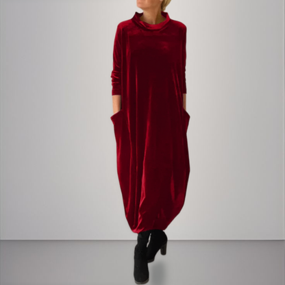 Velvet Elegant Maxi Dress