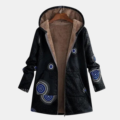 Sage | Tribal Pattern Sherpa Jacket