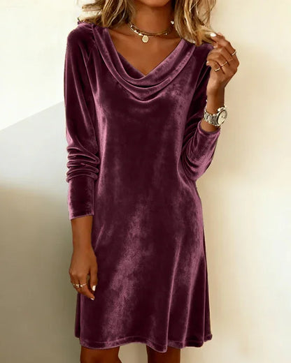 Liz | Loose Fitting Velvet Dress