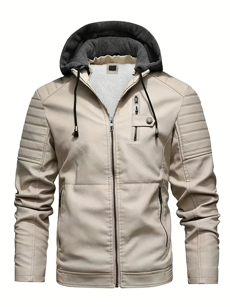 RedLine - Hooded Leather Coat