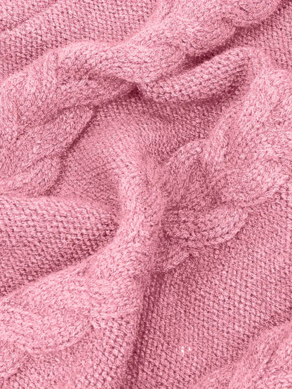 Valéria | Long Winter Cable-Knit Sweater
