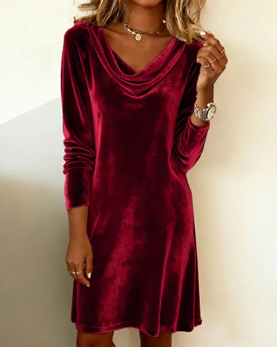 Liz | Loose Fitting Velvet Dress