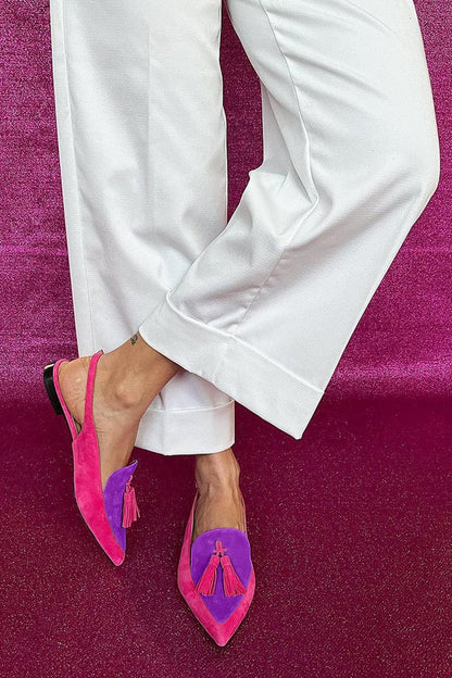 Tessa | Tassel Slingbacks