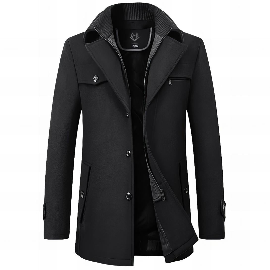Elegant Structured Coat For Men