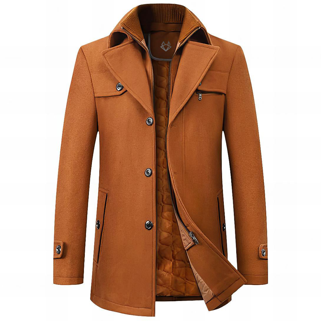 Elegant Structured Coat For Men