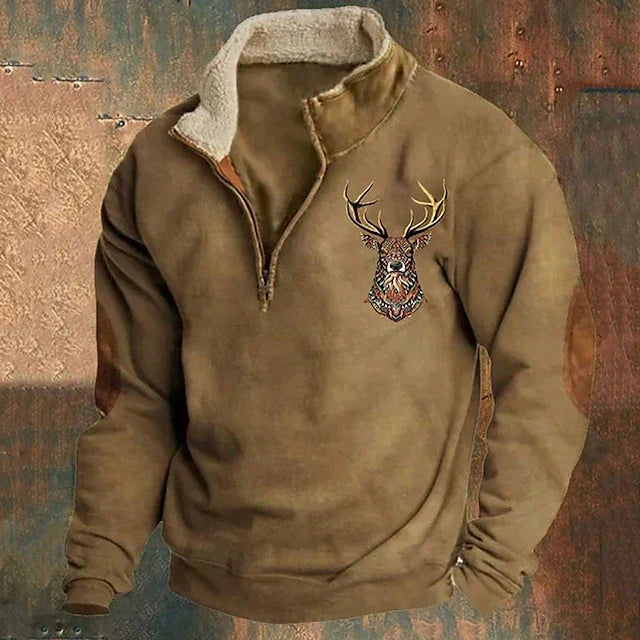 Luke | Sweater with Deer Detail