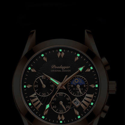 Luxury Watch With Leather Strap