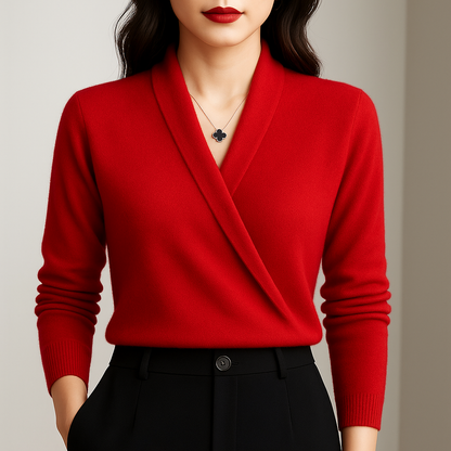 Camille - Elegant Wrap Sweater