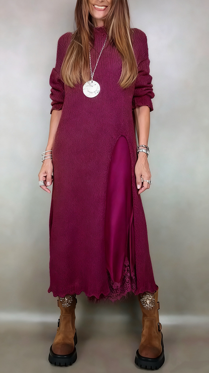 Laluna Long Sweater with Dress
