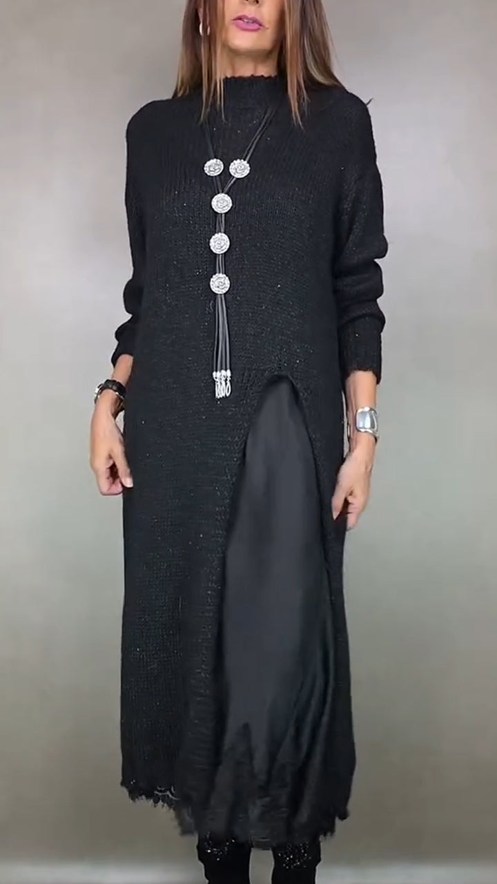 Laluna Long Sweater with Dress
