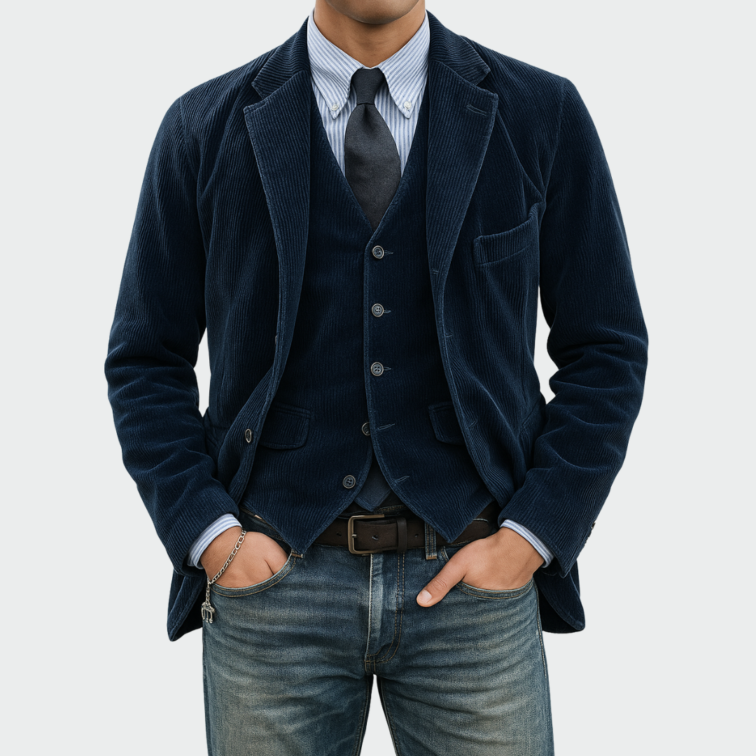 Tommy - 2-Piece Suit: Velvet Blazer And Vest