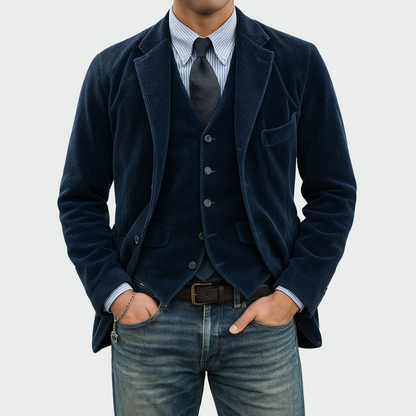 Tommy - 2-Piece Suit: Velvet Blazer And Vest