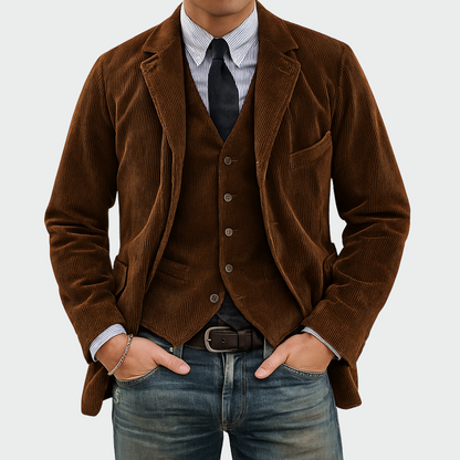 Tommy - 2-Piece Suit: Velvet Blazer And Vest
